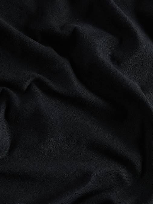 mujer camiseta de algodón orgánico con núcleo de fibra c Pangaia negro ropa TDTH137