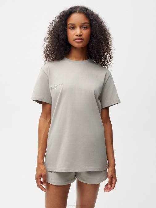 mujer camiseta de algodón orgánico con núcleo de fibra c Pangaia piedra ropa TDTH166