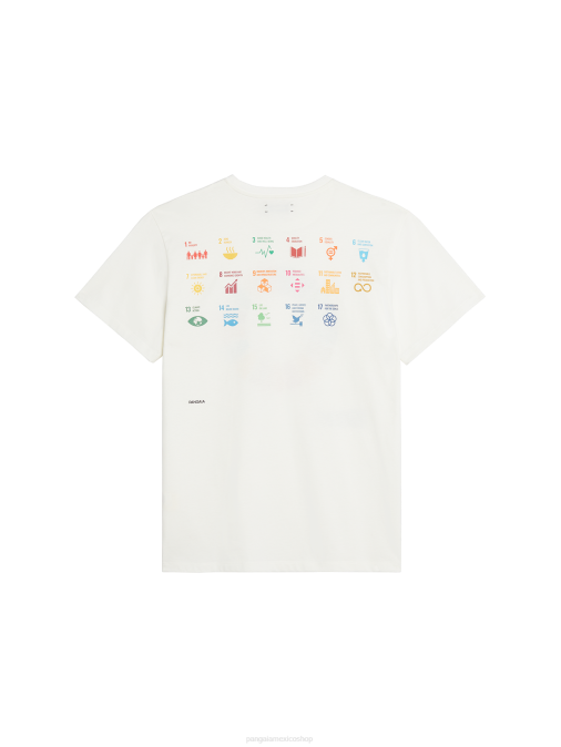 mujer camiseta de algodón orgánico x sdgs Pangaia blanquecino ropa TDTH156