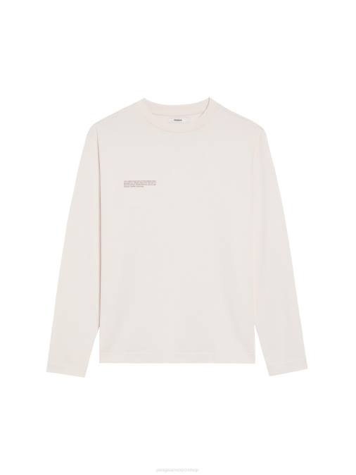 mujer camiseta de manga larga de algodón in conversion Pangaia algodón blanco ropa TDTH130