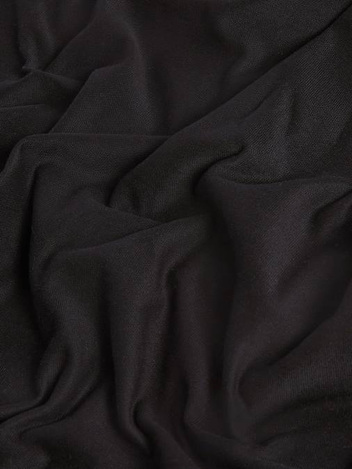 mujer camiseta de manga larga de algodón orgánico con fibra c Pangaia negro ropa TDTH178