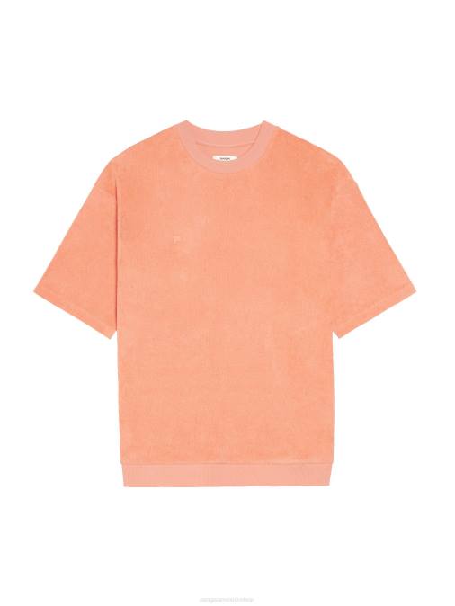 mujer camiseta de toalla Pangaia melocotón perfecto ropa TDTH163