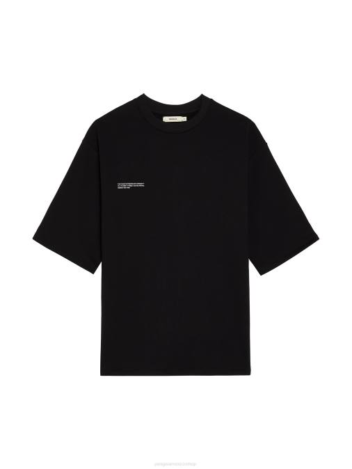 mujer camiseta holgada Pangaia negro ropa TDTH162