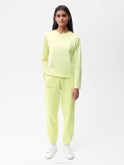 mujer camiseta ligera de algodón orgánico Pangaia verde de los andes ropa TDTH198