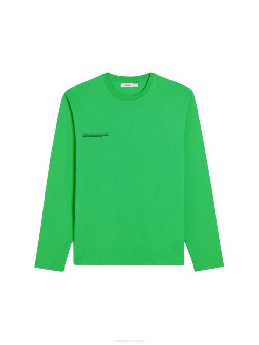 mujer camiseta manga larga algodón orgánico menta core Pangaia Jade verde ropa TDTH216
