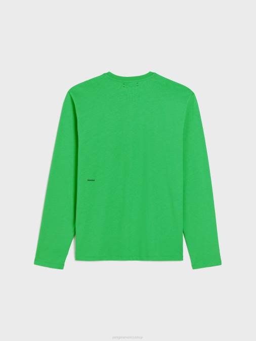 mujer camiseta manga larga algodón orgánico menta core Pangaia Jade verde ropa TDTH216