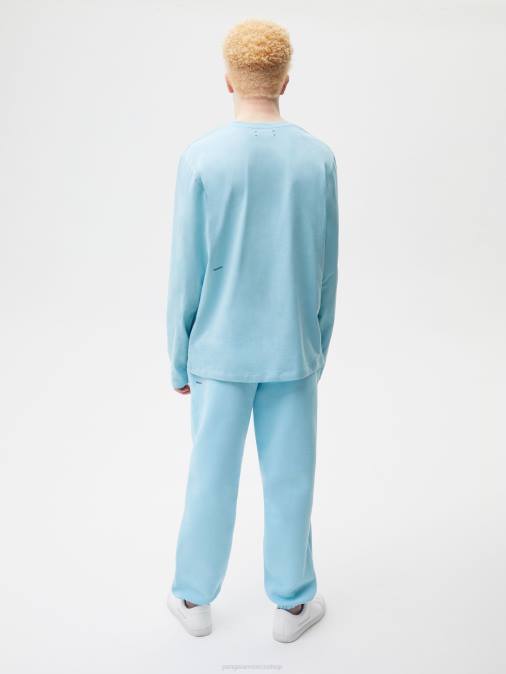 mujer camiseta manga larga algodón orgánico menta core Pangaia azul celeste ropa TDTH213