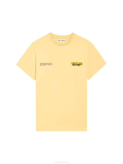 mujer camiseta x roberto lugo Pangaia botón de oro amarillo ropa TDTH208