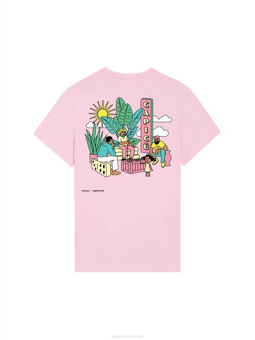 mujer camiseta x roberto lugo Pangaia hongo rosa ropa TDTH170