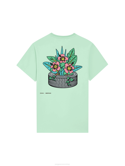 mujer camiseta x roberto lugo Pangaia laguna azul ropa TDTH201