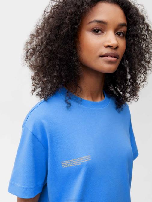mujer en conversión camiseta algodón 365 Pangaia agua Azul ropa TDTH122