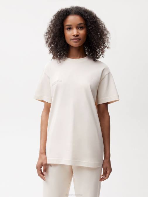 mujer en conversión camiseta algodón 365 Pangaia algodón blanco ropa TDTH124