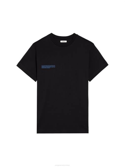 mujer en conversión camiseta algodón 365 Pangaia negro ropa TDTH154