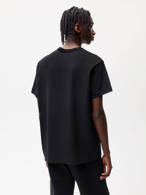 mujer en conversión camiseta algodón 365 Pangaia negro ropa TDTH154