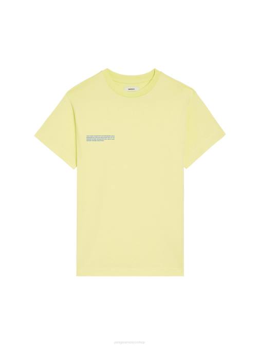 mujer en conversión camiseta algodón 365 Pangaia rayo de sol amarillo ropa TDTH188