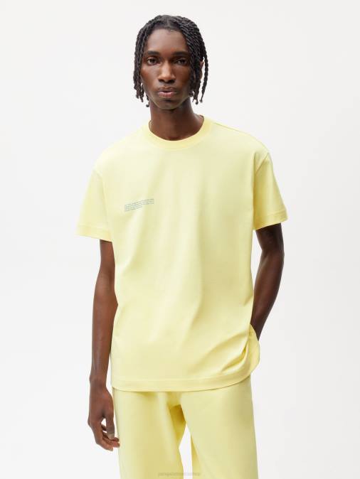 mujer en conversión camiseta algodón 365 Pangaia rayo de sol amarillo ropa TDTH188