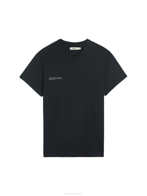 mujer núcleo de camiseta de algodón orgánico Pangaia negro ropa TDTH135