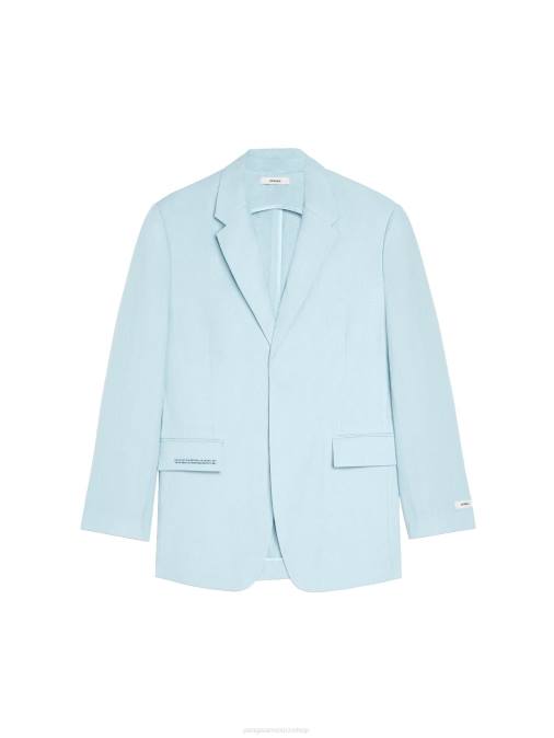 mujer blazer de sastre de lino aloe Pangaia bebe azul ropa TDTH459
