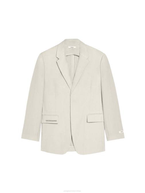 mujer blazer de sastre de lino aloe Pangaia caliza ropa TDTH484