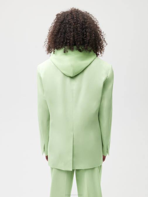 mujer blazer de vestir oversize de algodón orgánico Pangaia pistacho ropa TDTH471