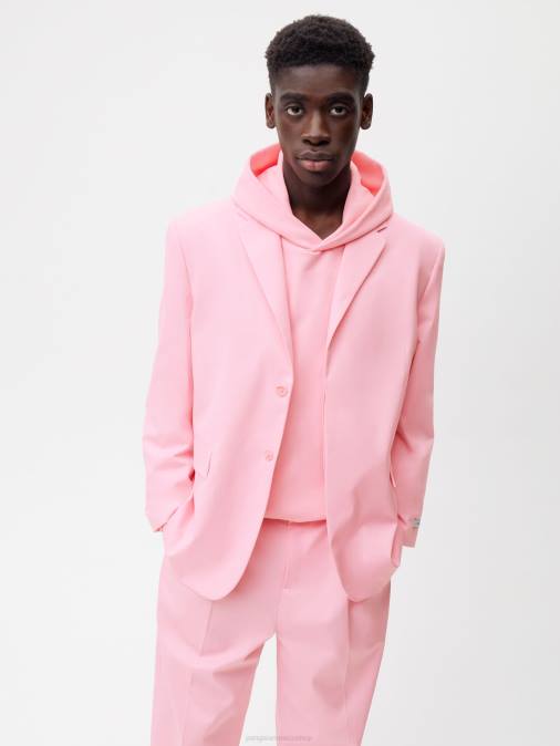 mujer blazer de vestir oversize de algodón orgánico Pangaia rosa sakura ropa TDTH466