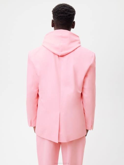 mujer blazer de vestir oversize de algodón orgánico Pangaia rosa sakura ropa TDTH466