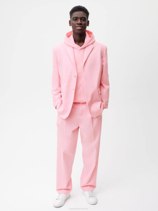 mujer blazer de vestir oversize de algodón orgánico Pangaia rosa sakura ropa TDTH466