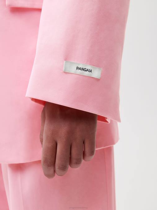mujer blazer de vestir oversize de algodón orgánico Pangaia rosa sakura ropa TDTH466