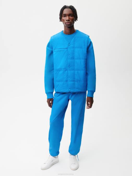 mujer chaleco capitonado flwrdwn Pangaia azul cerúleo ropa TDTH445