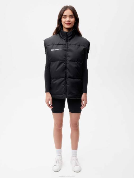 mujer chaleco flwrdwn Pangaia negro ropa TDTH469