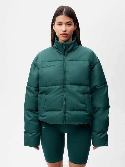 mujer chaqueta bomber flwrdwn Pangaia follaje verde ropa TDTH465