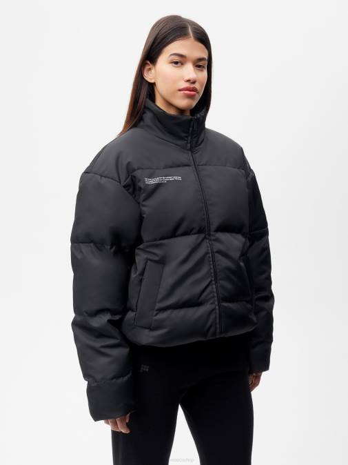 mujer chaqueta bomber flwrdwn Pangaia negro ropa TDTH467