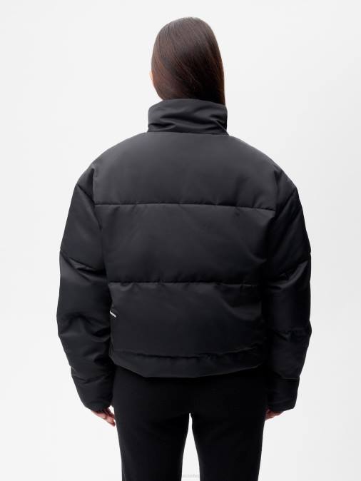 mujer chaqueta bomber flwrdwn Pangaia negro ropa TDTH467
