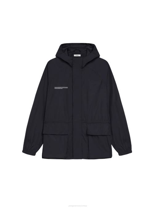 mujer chaqueta color block de nailon reciclado Pangaia negro ropa TDTH454