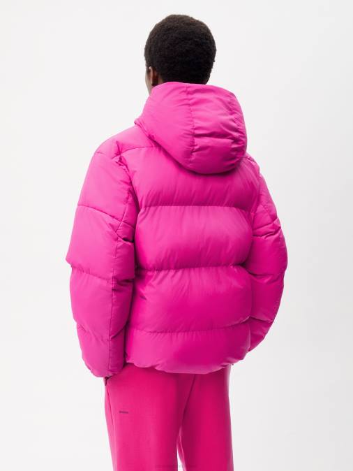 mujer chaqueta reversible flwrdwn Pangaia morado ciruela/rosa dedalera ropa TDTH446