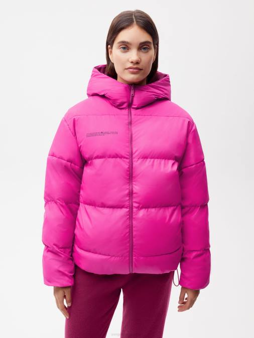 mujer chaqueta reversible flwrdwn Pangaia morado ciruela/rosa dedalera ropa TDTH446