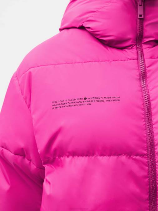 mujer chaqueta reversible flwrdwn Pangaia morado ciruela/rosa dedalera ropa TDTH446