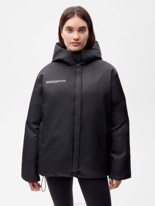 mujer chaqueta reversible flwrdwn Pangaia negro ropa TDTH462