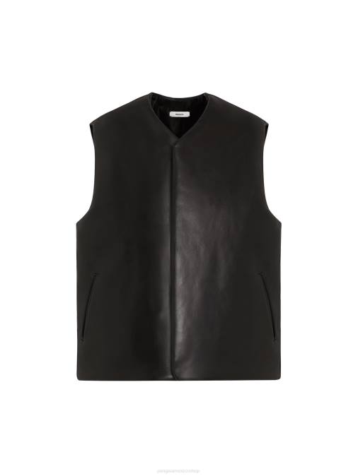 mujer el chaleco de aire Pangaia negro ropa TDTH442