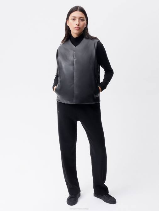 mujer el chaleco de aire Pangaia negro ropa TDTH442