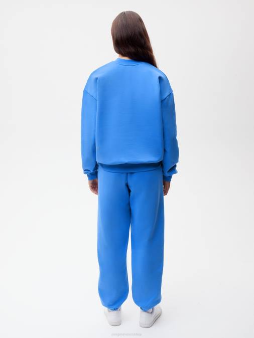mujer in conversion pantalones de chándal de algodón Pangaia agua Azul ropa TDTH313