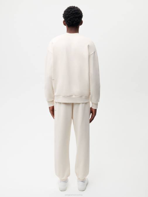 mujer in conversion pantalones de chándal de algodón Pangaia algodón blanco ropa TDTH356