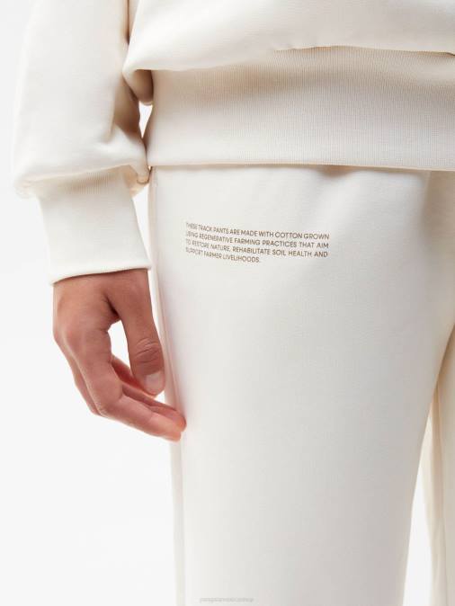 mujer in conversion pantalones de chándal de algodón Pangaia algodón blanco ropa TDTH356