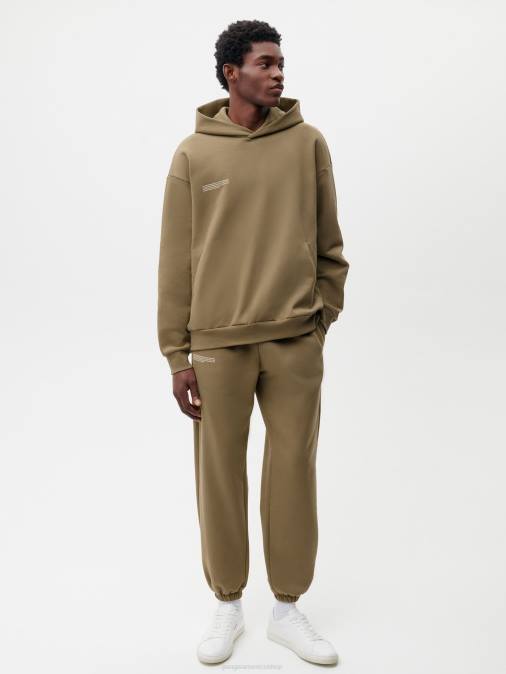 mujer in conversion pantalones de chándal de algodón Pangaia marrón carbón ropa TDTH350