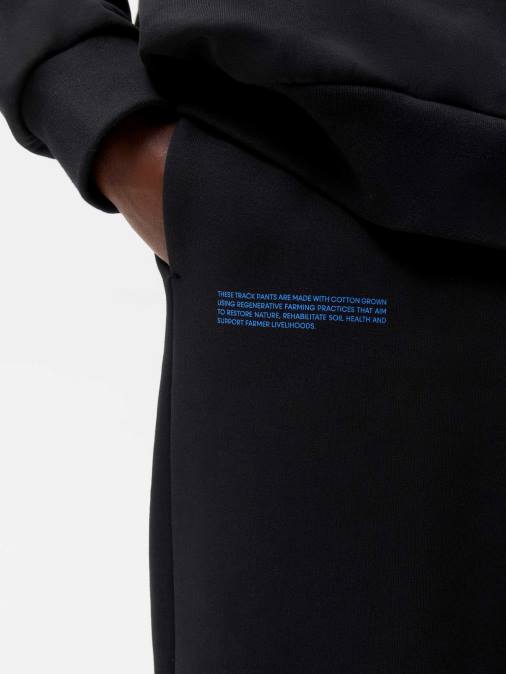 mujer in conversion pantalones de chándal de algodón Pangaia negro ropa TDTH331