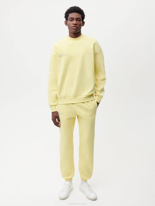 mujer in conversion pantalones de chándal de algodón Pangaia rayo de sol amarillo ropa TDTH357
