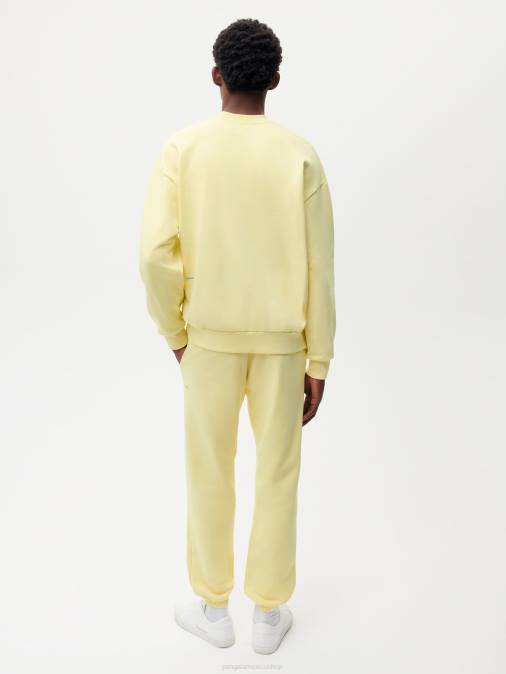 mujer in conversion pantalones de chándal de algodón Pangaia rayo de sol amarillo ropa TDTH357
