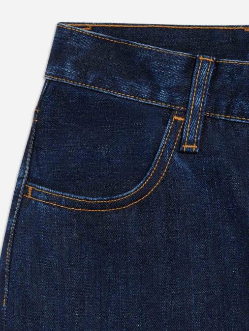 mujer jeans de tiro alto con ortiga Pangaia enjuagar lavar ropa TDTH383