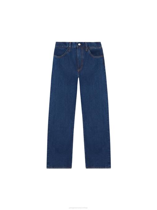 mujer jeans de tiro alto con ortiga Pangaia lavado medio ropa TDTH373