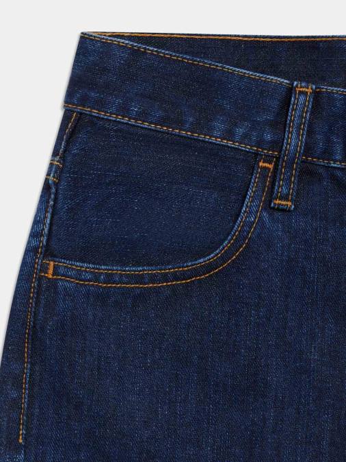 mujer jeans rectos de mezclilla con ortiga Pangaia enjuagar lavar ropa TDTH382